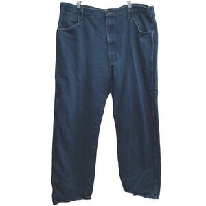 Rustler Jeans Mens 42x30 Blue Denim‎ Regular Fit Straight Leg